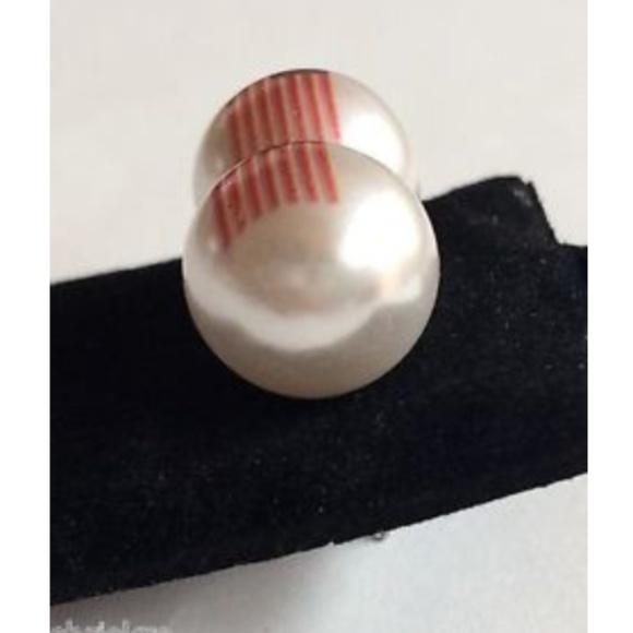 USA Flag Pearl Earrings American Patriotic US - Picture 4 of 8